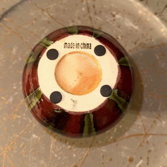 Handmade Stone Mini Vase Decor Burgundy Green Stone Gray - Picture 6 of 6